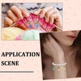 thumbnail image 5 of 1 Box 50Pcs Flowers Crochet Stitch Markers Flower Clasp Charms Bulk Polymer Clay Plant Floral Leaf Locking Marker with Alloy Lobster Claw Clasp, 5 of 6