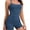 Navy, variant on AHTJRT Two Piece Workout Sets for Women Sapghetti Strap Tank Tops Matching High Waist Butt Lift Gym Shorts Summer Athletic Yoga Active Tracksuits Black M