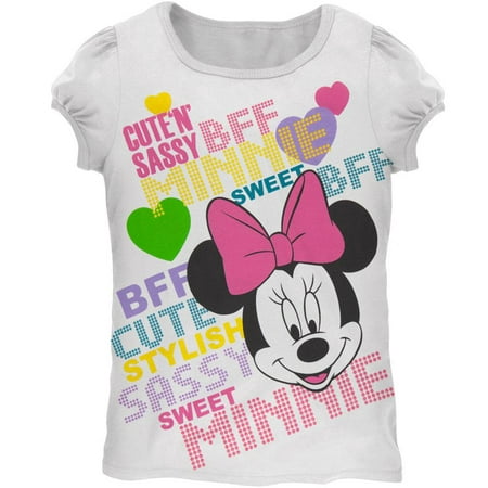 Minnie Mouse - Cute N Sassy Girls Juvy T-Shirt