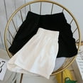 thumbnail image 4 of Qarigey Pantalones cortos de algodón y poliéster para mujer, Color sólido, reemplazo de adelgazamiento, informal, verano, para chicas, Prendas para la parte inferior del cuerpo Blanco METRO, 4 of 6