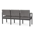 thumbnail image 5 of Lenox Steel Reception Waiting 3-Seat Sofa / Charcoal Steel / Light Gray, 5 of 5