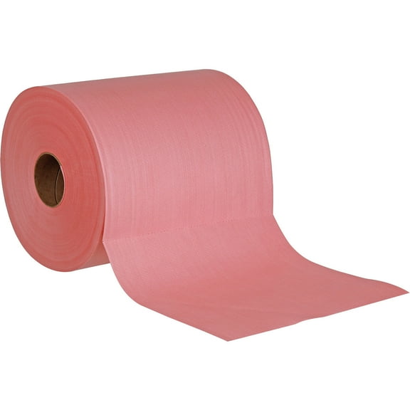 Global Industrial Quick Rags Heavy Duty Jumbo Roll Red 475 Sheets/Roll 1 Roll/Ca