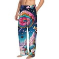 thumbnail image 6 of Rateoe Colorful Donut Pattern Men’s Ultra-Soft Comfy Pajama Lounge Pants Sleepwear,Comfortable Lounge Wear,lightweight Pajamas, Casual Home Wear-X-Large, 6 of 6