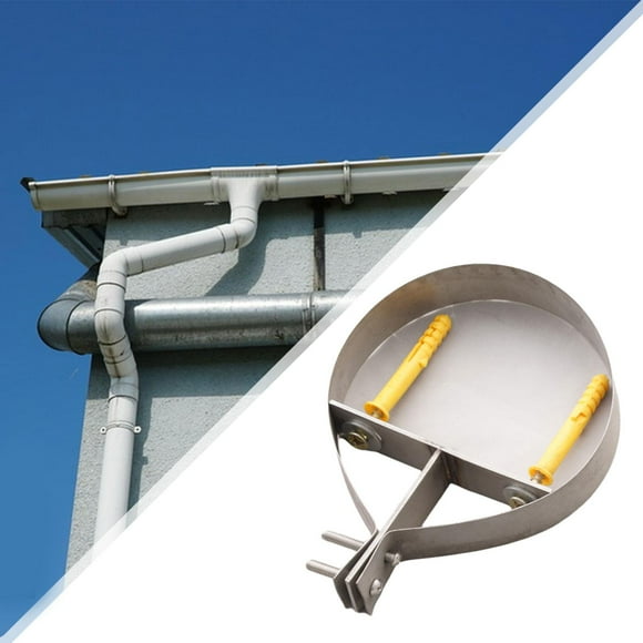 Soporte de Pared Macarena para Tubo de Chimenea 8 Pulgadas 200 mm Plata