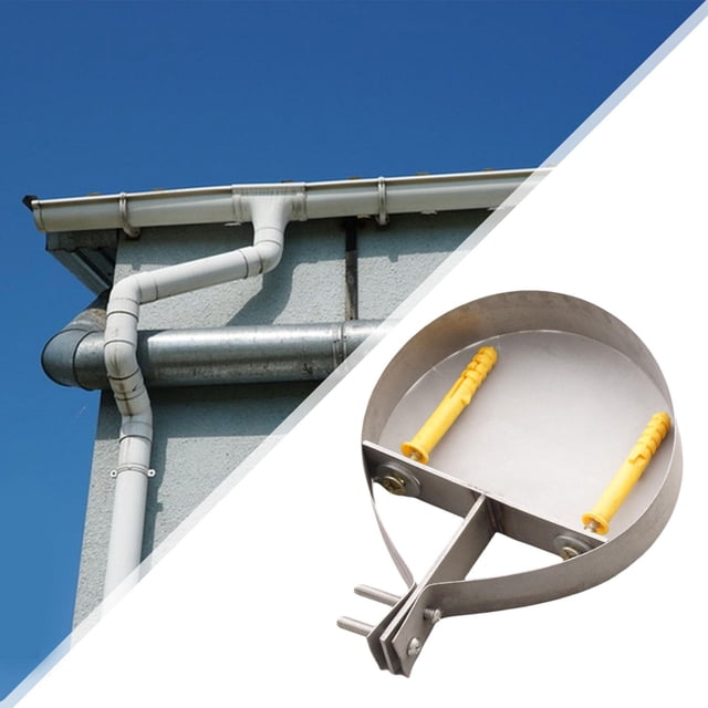 Soporte de Pared Macarena para Tubo de Chimenea 8 Pulgadas 200 mm Plata