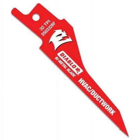 Diablo 3-1/4 in. Bi-Metal HVAC/Ductwork Reciprocating Saw Blade 32 TPI 5 pk