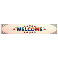 thumbnail image 1 of Welcome Banner with International Flags Circular Design Background Event Decoration Party Supplies Global Conference Backdrop Indoor Outdoor Display, 1 of 4