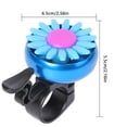 thumbnail image 3 of Bike Small Bell Iron Plastic Flower Bicycle Bell Smart Decorative Cycling Ring Alarm, Blue, 3 of 8