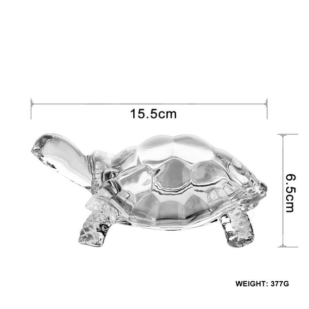 Tortuga de Cristal Transparente Xihbxyly Decoración Del Hogar para Acuarios