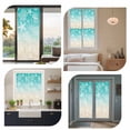 thumbnail image 7 of Teal Beige Ombre Coastal Window Privacy Film, Nautical Beach Starfish Coral Summer Static Cling UV Sun Blocking Heat Control Window Tint Day and Night, Non-Adhesive One Way Privacy Cover 23.6''x59'', 7 of 7