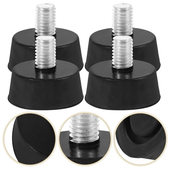FOLOYORI Rubber Feet Bumpers Pads Vibration Absorption 4Pcs 1.4X1.4X1.2In