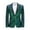 Green, variant on UVEASISHA Mens Formal Tuxedo Colorful Sequin Party Prom Suit Jackets One Button Slim Fit Cocktail Dinner Blazers Stylish Single-breasted Formal Wedding Suits,Navy,L