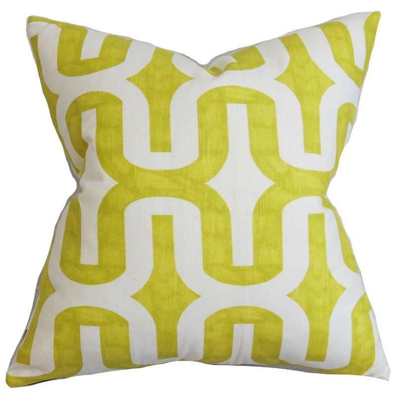 2 Piece Candy The Pillow Collection Set of 2 18 x 18 Down Filled Jaslene Geometric Throw Pillows