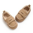 thumbnail image 6 of LIIPEE Girls Boys Sneakers Spring Summer Casual Closed Toe Non- Crib First Walking Flat Shoes On Shoe Child Versatile Outdoor Sneaker,Khaki,0-3 Months, 6 of 9
