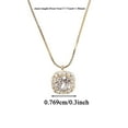 thumbnail image 2 of CILENON Dainty Necklace for Women Gold Necklace for Women,Dainty Gold Necklaces 14K Gold Plated Diamond Necklaces Cute Cz Solitaire Choker Necklaces Necklace Gifts(Silver,One Size), 2 of 4