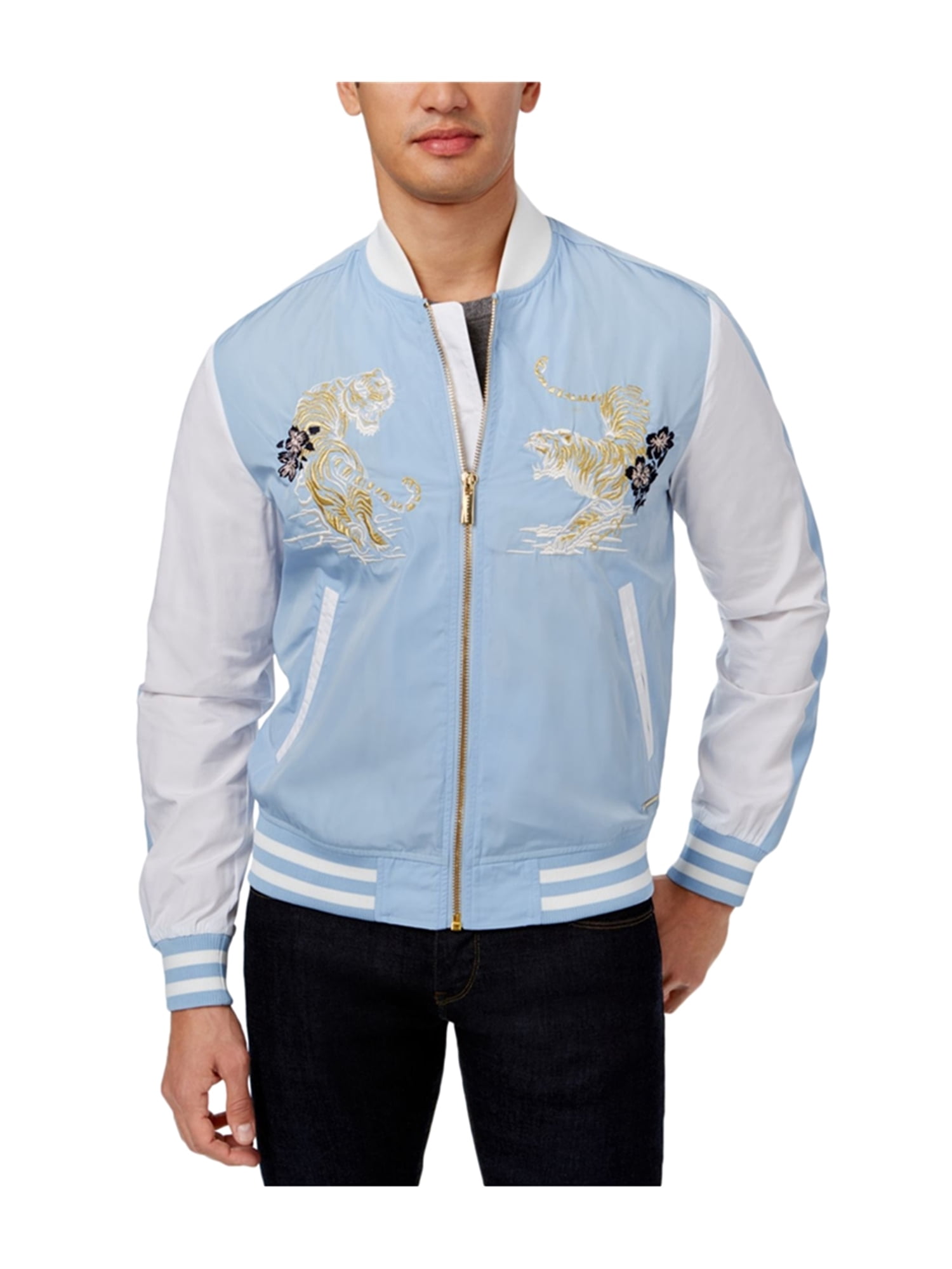 Sean John Mens Tiger Bomber Varsity 