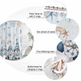 thumbnail image 3 of Blue Gnomes Coastal Bathroom Shower Curtains with 12 Hooks Polyester Waterproof Shower Curtain for Stalls and Bathtubs Nautical Coral Starfish Ocean Summer Decorative Bathroom Curtain 36x78 Inches, 3 of 9