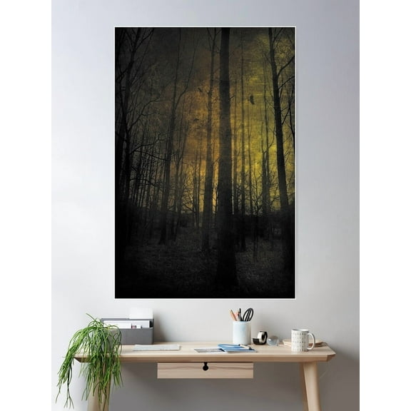 Woods Poster Wall Art, Modern Wall Decor For Living Room Bedroom, 8x12 UNFRAMED