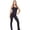 Black, variant on InstantFigure Activewear Compression Racer Back Tank Top AWT020
