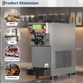 thumbnail image 3 of IdealHouse Countertop Soft Serve Ice Cream Maker with Single Control 1 Head and 5" Screen, 10-20L/H, with LED Display, 6L Mix Tank & 2L Freezing Cylinder, 1500W Ice Cream Machine, 3 of 6