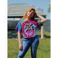 thumbnail image 2 of Know Your Worth Retro Style. Tie Dye Spiral Women -Image by Shutterstock, Female Large, 2 of 4