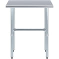 thumbnail image 3 of Open Base Stainless Steel Work Table with Galvanized, 3 of 5