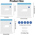 thumbnail image 2 of Sous Vide Bags 28Pcs, BPA Free Reusable, with Air Valve, Double-Layered Food Storage for Cooking, Food Storage, and Microwave Heating. 3 Size 21 Vacuum Zipper Bags, 2 Seal Clips, and 5 Air Valves., 2 of 7