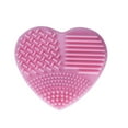 thumbnail image 1 of WIFKLSIIPG Silicone Heart Shape Makeup Brush Cleaner Cosmetic Cleaning Tool Washing Brush, 1 of 1