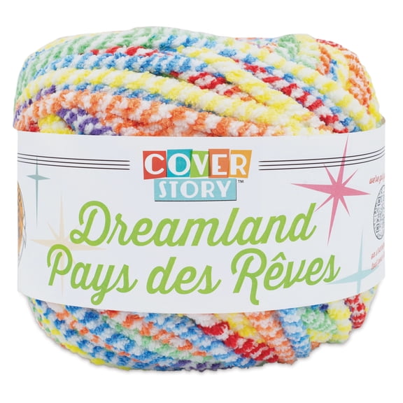 Lion Brand Cover Story Dreamland Yarn-Rainbow
