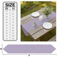 thumbnail image 3 of Purple Table Runner Linen Burlap Table Runner 70 Inches Long Rustic Farmhouse Solid Color Dresser Scarves for Kitchen Island Coffee Dining Room Party Wedding Banquet Holiday Decoration 13"x70", 3 of 8