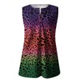 thumbnail image 4 of USSUMA Tie-Dyed Button Up Tank Summer Tops for Women 2022 Trendy Leopard Print Womens Tunic Tops V Neck Basic Shirts Tees Sleeveless Dressy Blouses for Women, 4 of 5