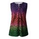 thumbnail image 4 of Blusa sin mangas con estampado de cuello en V informal para mujer a la moda, camisetas sin mangas de verano Fridja  gh5910, 4 of 5