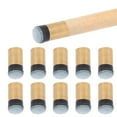 thumbnail image 4 of Pool Cue Tips, 10Pcs Copper + Artificial Cattlehide Nine Balls Club Replacement Screw Tips Pool Stick Tips Billiard Cue Tips Billiard Ball Accessories for DIY Pool Cue Repair, 4 of 7