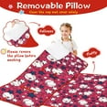 thumbnail image 3 of Red Baseballs and Stars Pattern Toddler Nap Mats for Kids Preschool,Sleeping Mat Bag or Kids,Toddler Sleeping Bag,Toddler Nap Mat or Daycare, 3 of 6