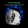 thumbnail image 3 of Trailer Accessories- 7 Pin Trailer Plug 12V Rv Sockets Towbar Towing 7Pin Metal Trailer, 3 of 8