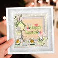 thumbnail image 7 of 3drose, Happy Easter, Birds, Birdhouse, Eggs, Basket, Chicks and Flowers, 6 Greeting Cards with Envelopes, 7 of 7