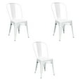 thumbnail image 1 of Plata Décor Tolix Armless Chair in White - Set 3, 1 of 2