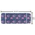 thumbnail image 2 of Flower Microwave Oven Cover, English Garden Theme Roses with Leafy Twigs Abstract Snowing Illustration, Water Resistant Organizer with Pockets for Kitchen, 36" x 12", Multicolor, by Ambesonne, 2 of 4