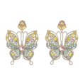thumbnail image 1 of Nuevos pendientes exagerados de aleación con diamantes de imitación Utterfly para mujer, modelo A de lujo, código 8907 A, 1 of 5
