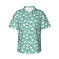 thumbnail image 1 of Balery Cute Sheeps Camisas hawaianas de manga corta para hombre, camisas playeras de corte holgado, camisas de vacaciones con botones,X-Large, 1 of 7