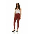 thumbnail image 2 of ZayWay Women's Stretch Ponte Pants with 5 Stylish Pockets - Perfect for Wear to Work - Dressy Leggings S-1000 Rust 2X-Large, 2 of 6