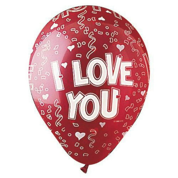 LOONBALLOON Love Balloons, 12″ ALL-ROUND FESTIVE LOVE