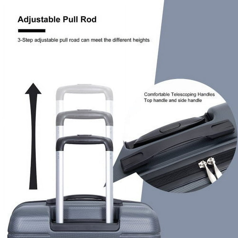 3 Piece Luggage Sets, Expandable Hardside Suitcases 25in/29in