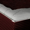 thumbnail image 6 of Zipper Fitted Sheet, Twin XL Size 39x80) 6 Inch Deep Pocket, 100% Egyptian Cotton, 800 TC, Stripe Wine., 6 of 7