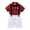 Red, variant on LYMAYTER Kids Toddler Boys Formal Gown Outfit Baby Stripes Short Sleeve Shirt with Bowtie and Shorts Set for 9m-7 Years