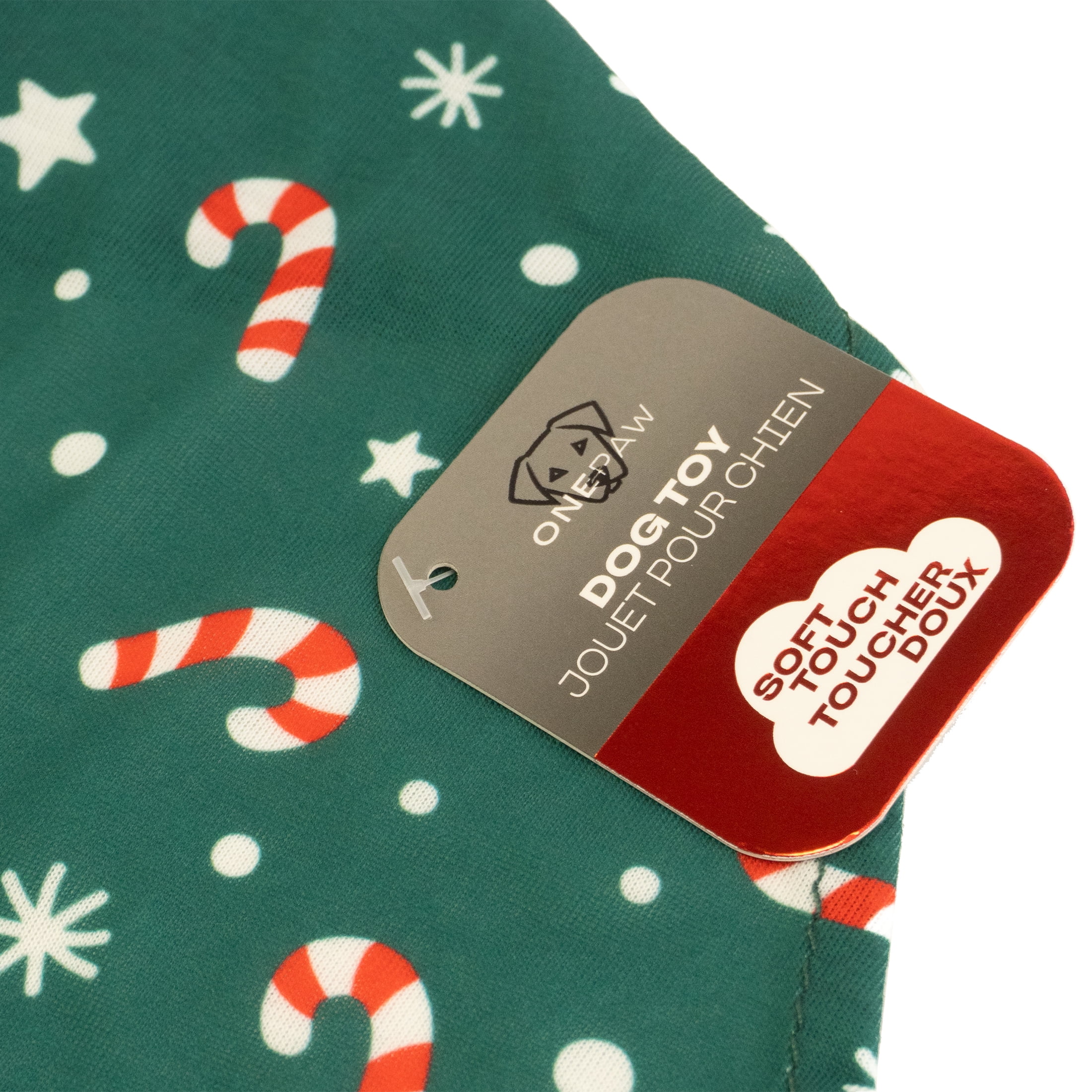 One Paw, Holiday Bandana, Dog Accessory, Festive Fashion Wear, Green