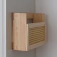 thumbnail image 4 of TIAYIA Wall-Mounted Wood Magazine Rack, File Holder for Entryway, Living Room, Office, Home Decor (Burlywood), 4 of 7