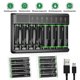 thumbnail image 3 of Cargador de batería rápido universal de 8 ranuras para baterías recargables Aa Aaa Ni-mh Ft, 3 of 5