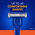 thumbnail image 3 of Gillette Sensor3 Refillable Razor for Men, 1 Shaving Razor Handle & 4 Blade Refills, Blue, 3 of 10