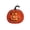 B-Orange, variant on Decorr Halloween Decorations Illuminated Jack O Lantern, 5.51 Inch Hollow Plastic LED Pumpkin Light with Jagged Face, Small Fall Table Centerpiece Home Halloween Party Decor